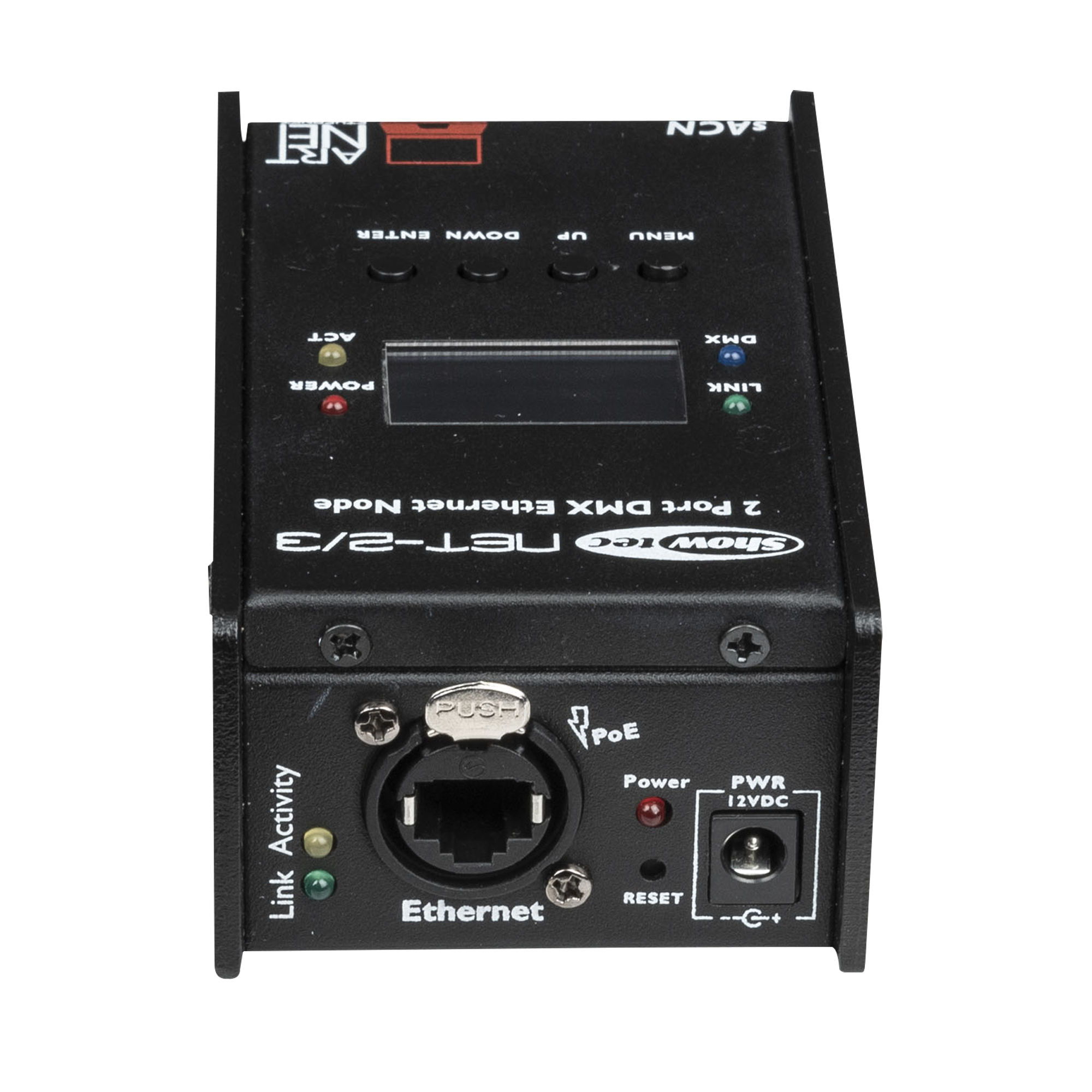 Showtec NET-2/3 Pocket 2-Channel Art-Net node - 3-pin XLR Nodo Art-Net - 2 canali - XLR - 3 poli