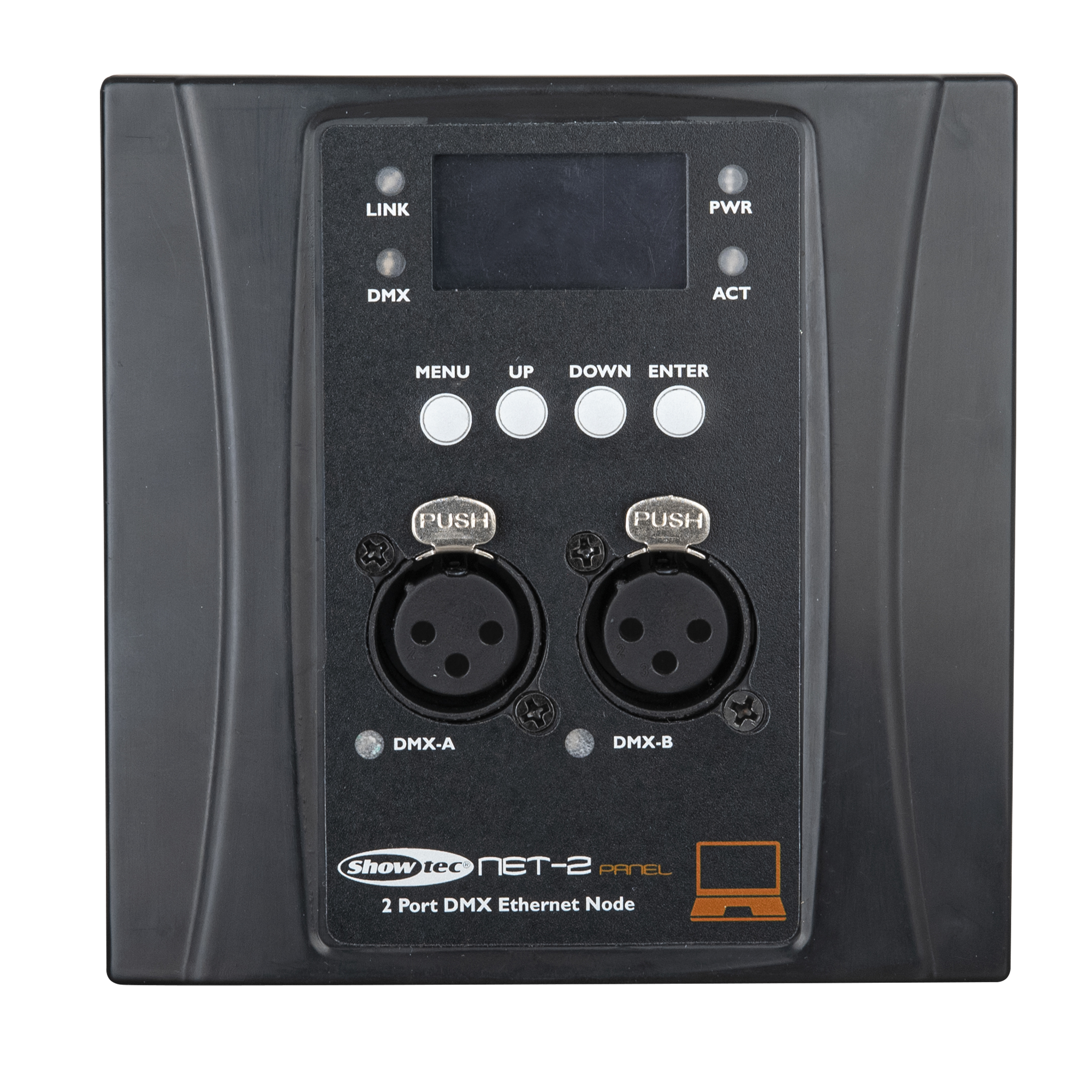 Showtec NET-2 Panel 3-pin - black housing 3 poli - nero