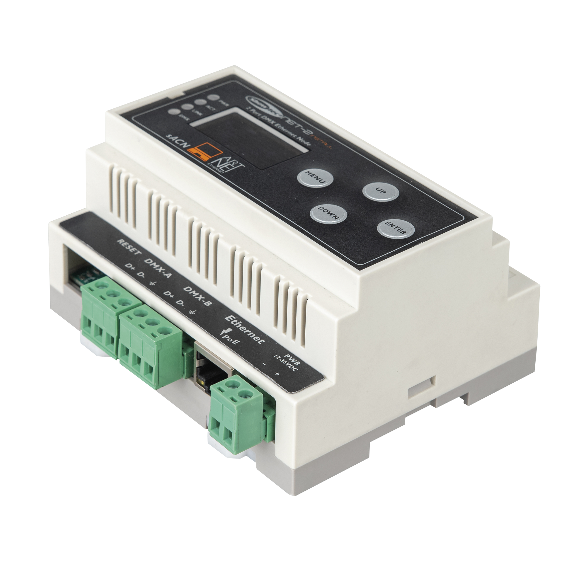 Showtec NET-2 Install DIN Rail Guida Din