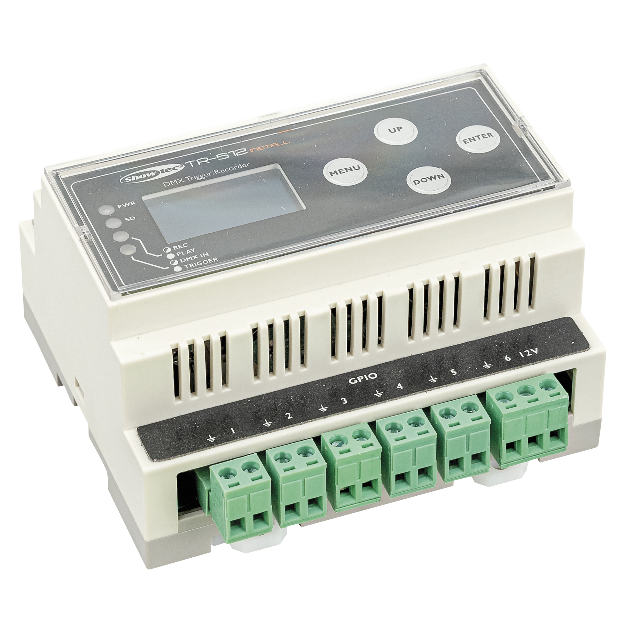 Showtec TR-512 Install Guida Din