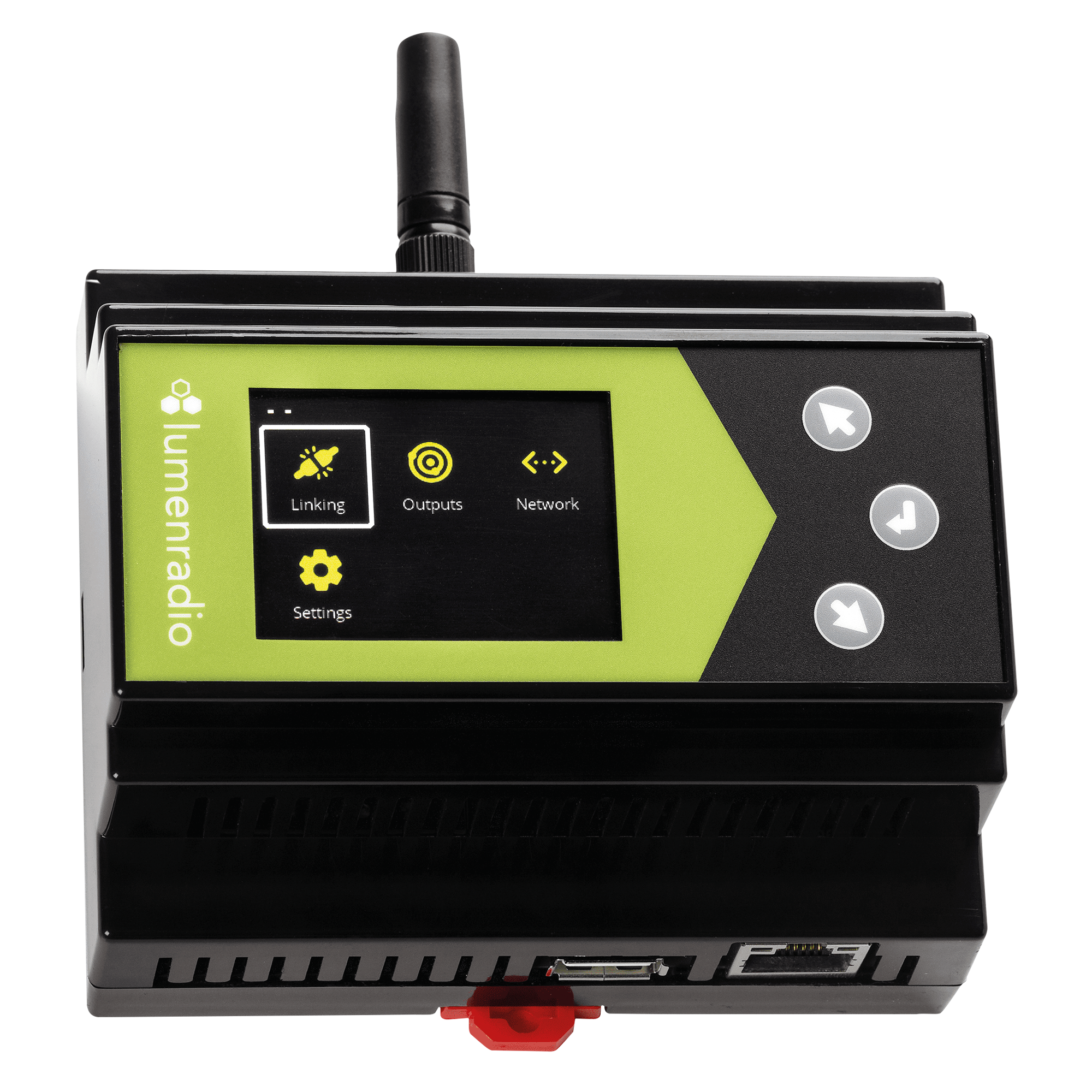 LUMENRADIO Galileo MAX Expandable DIN-rail W-DMX Transmitter Trasmettitore W-DMX espandibile su guida DIN