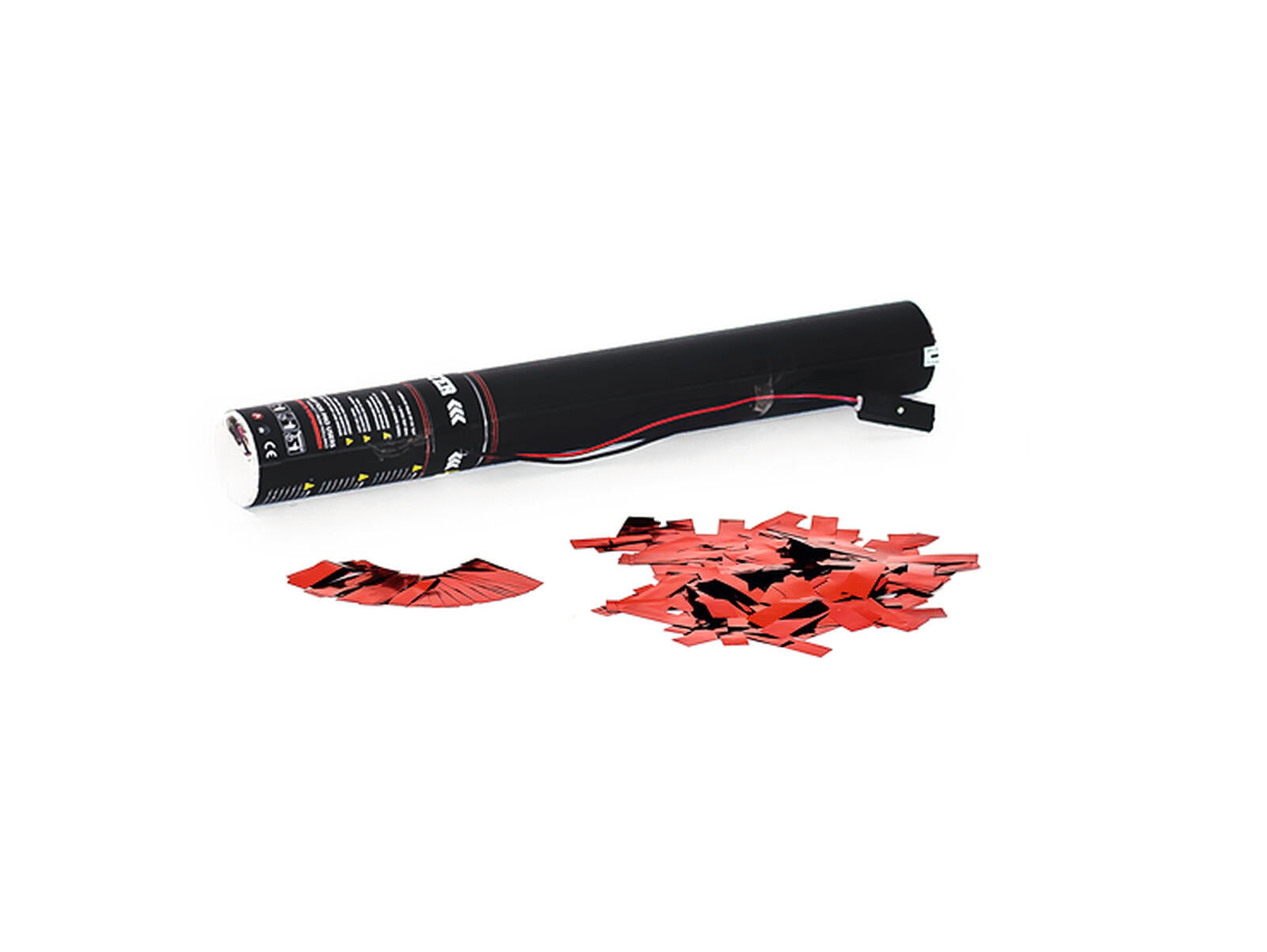 TCM FX Carica di Coriandoli Elettrica 50cm, rosso metallizzato