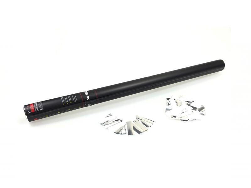 TCM FX Carica di Coriandoli Elettrica 80cm, bianco/argento
