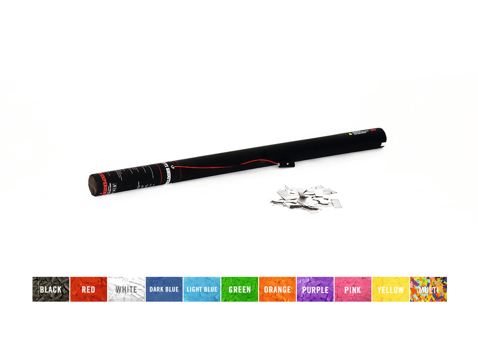 TCM FX Carica di Coriandoli Elettrica 80cm, bianco/argento
