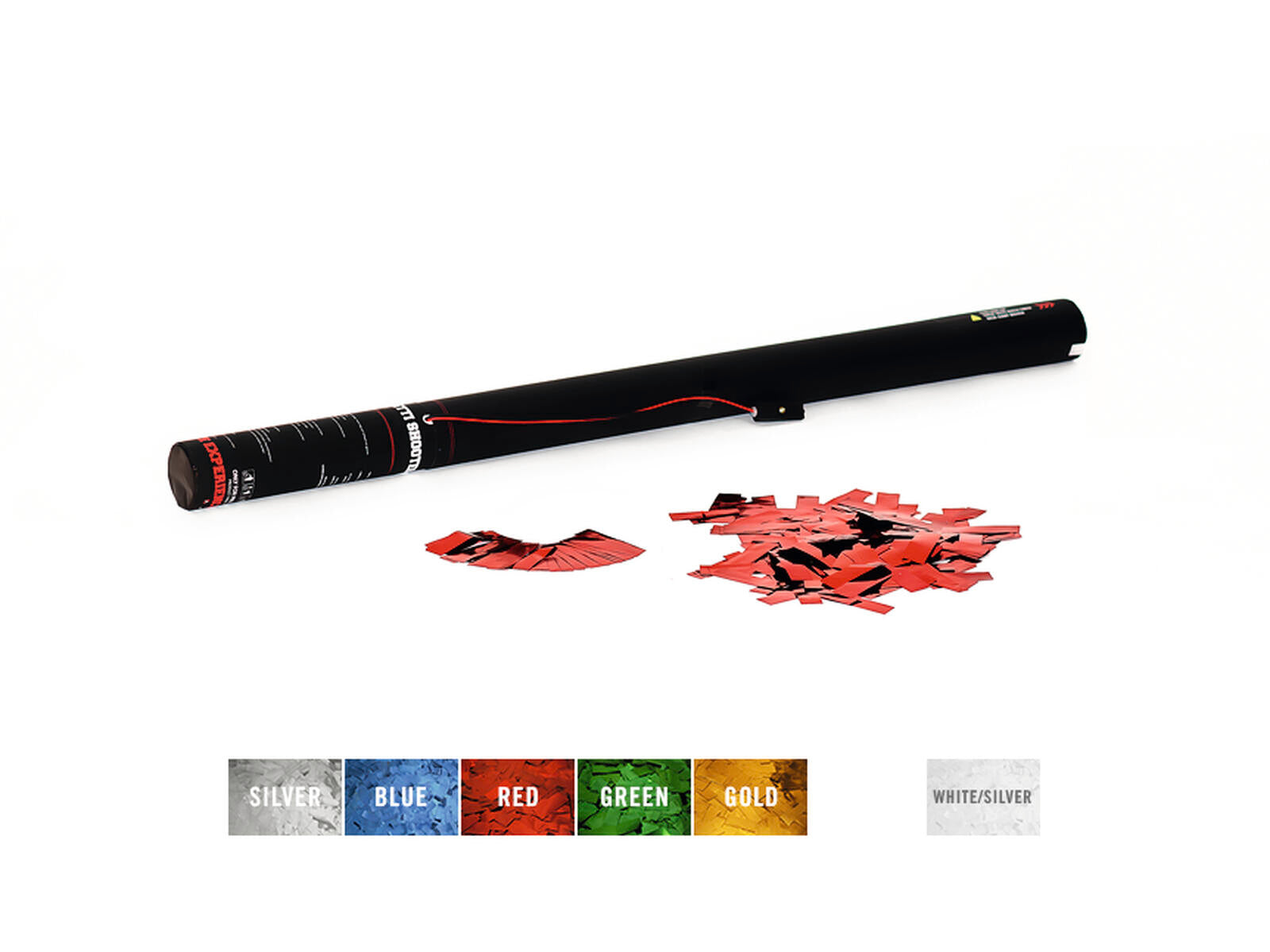 TCM FX Carica di Coriandoli Elettrica 80cm, rosso metallizzato