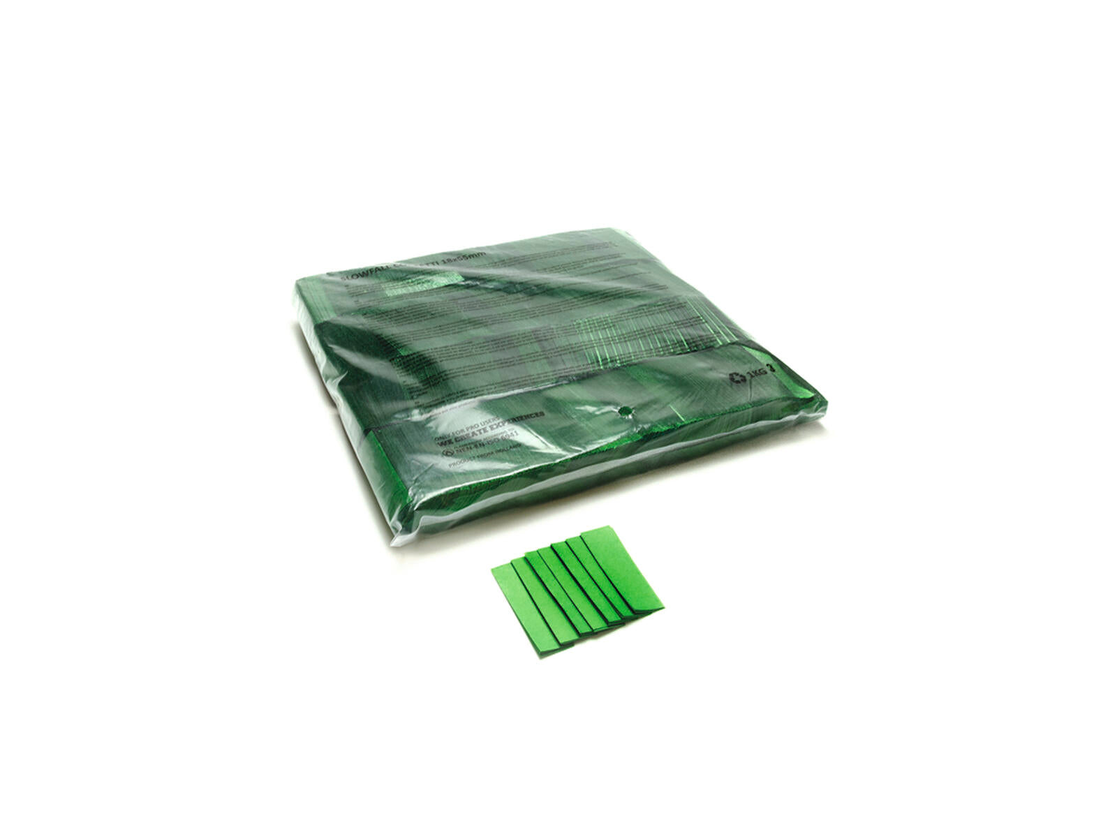 TCM FX Slowfall Confetti rettangolare 55x18mm, verde scuro, 1kg