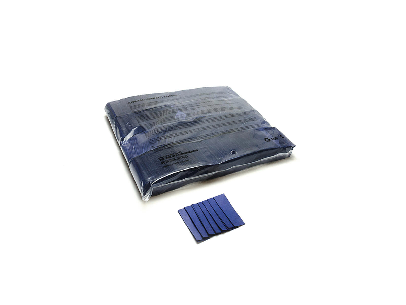 TCM FX Slowfall Confetti rettangolare 55x18mm, blu scuro, 1kg