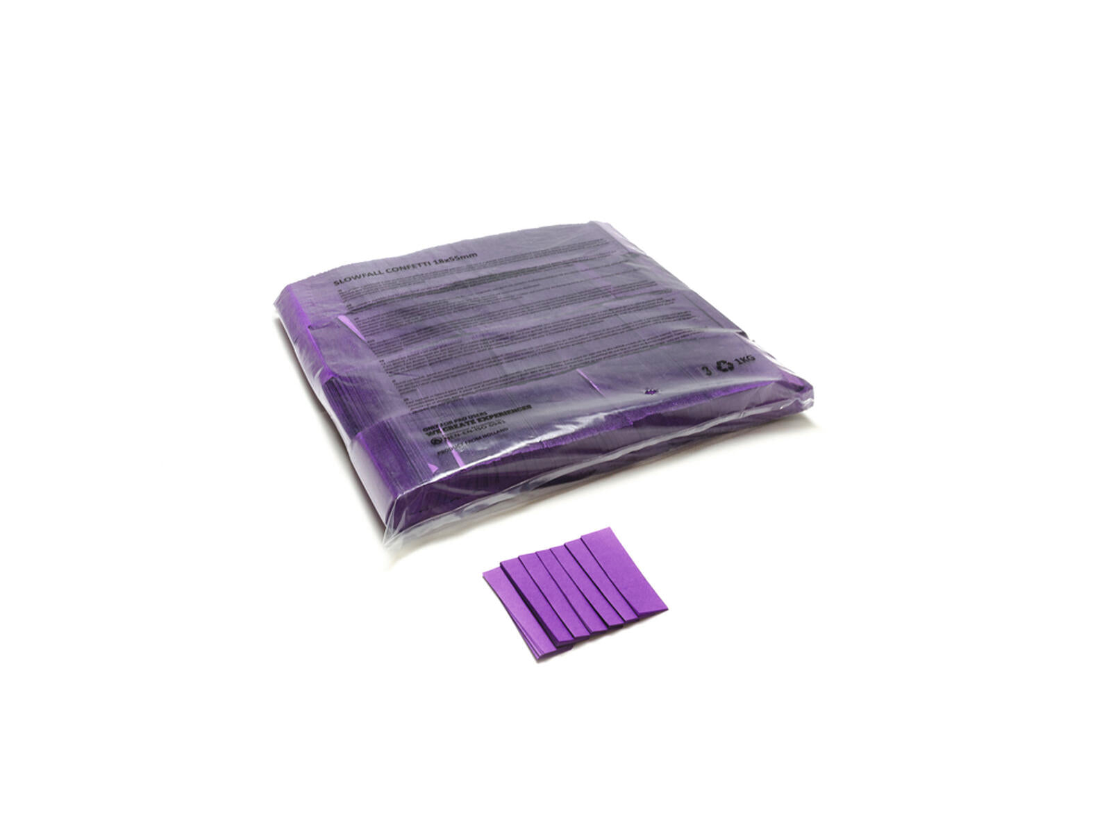 TCM FX Slowfall Confetti rettangolare 55x18mm, viola, 1kg
