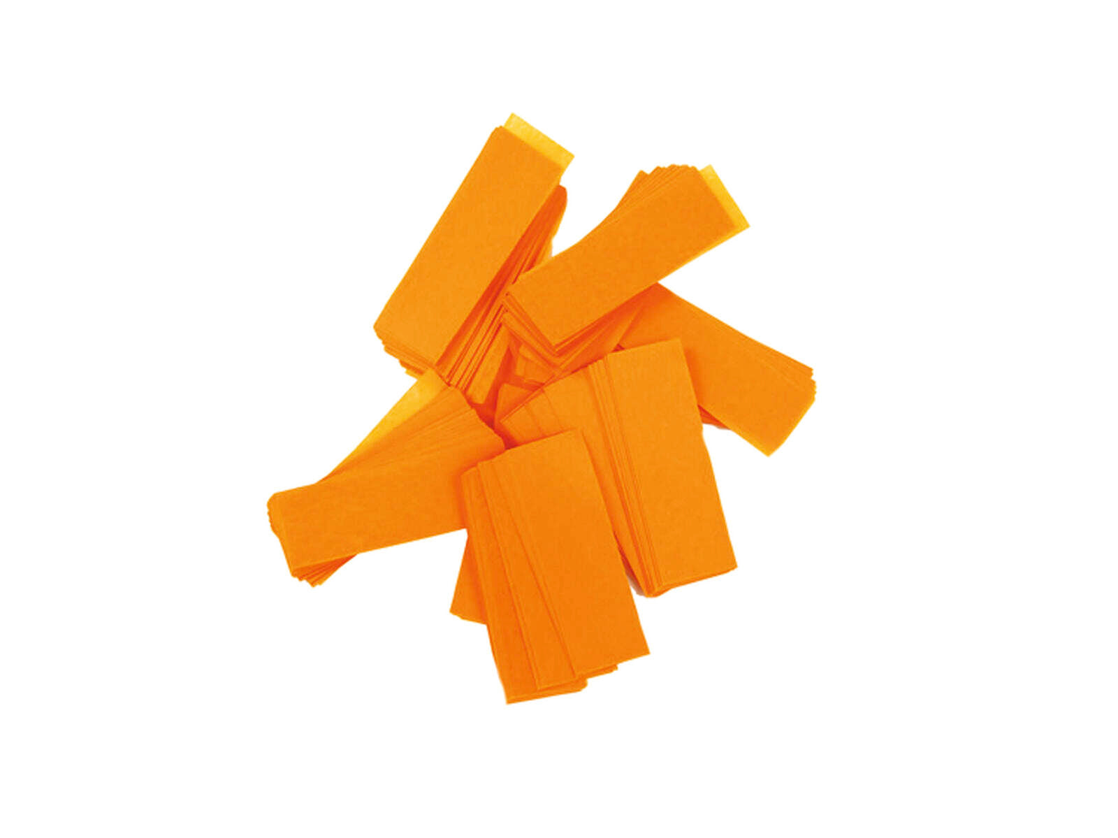 TCM FX Slowfall Confetti Rettangolare 55x18mm, arancione neon, UV attivo, 1kg