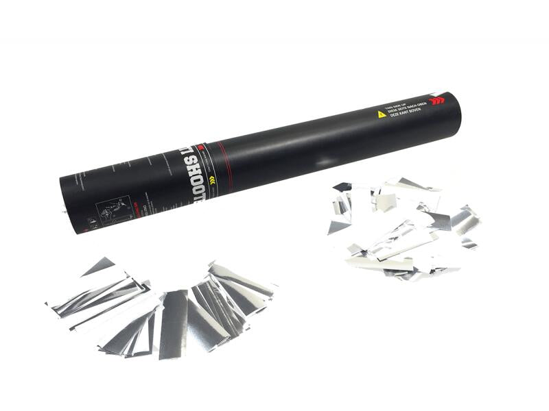 TCM FX Cannone per Coriandoli Portatile 28cm, bianco/argento