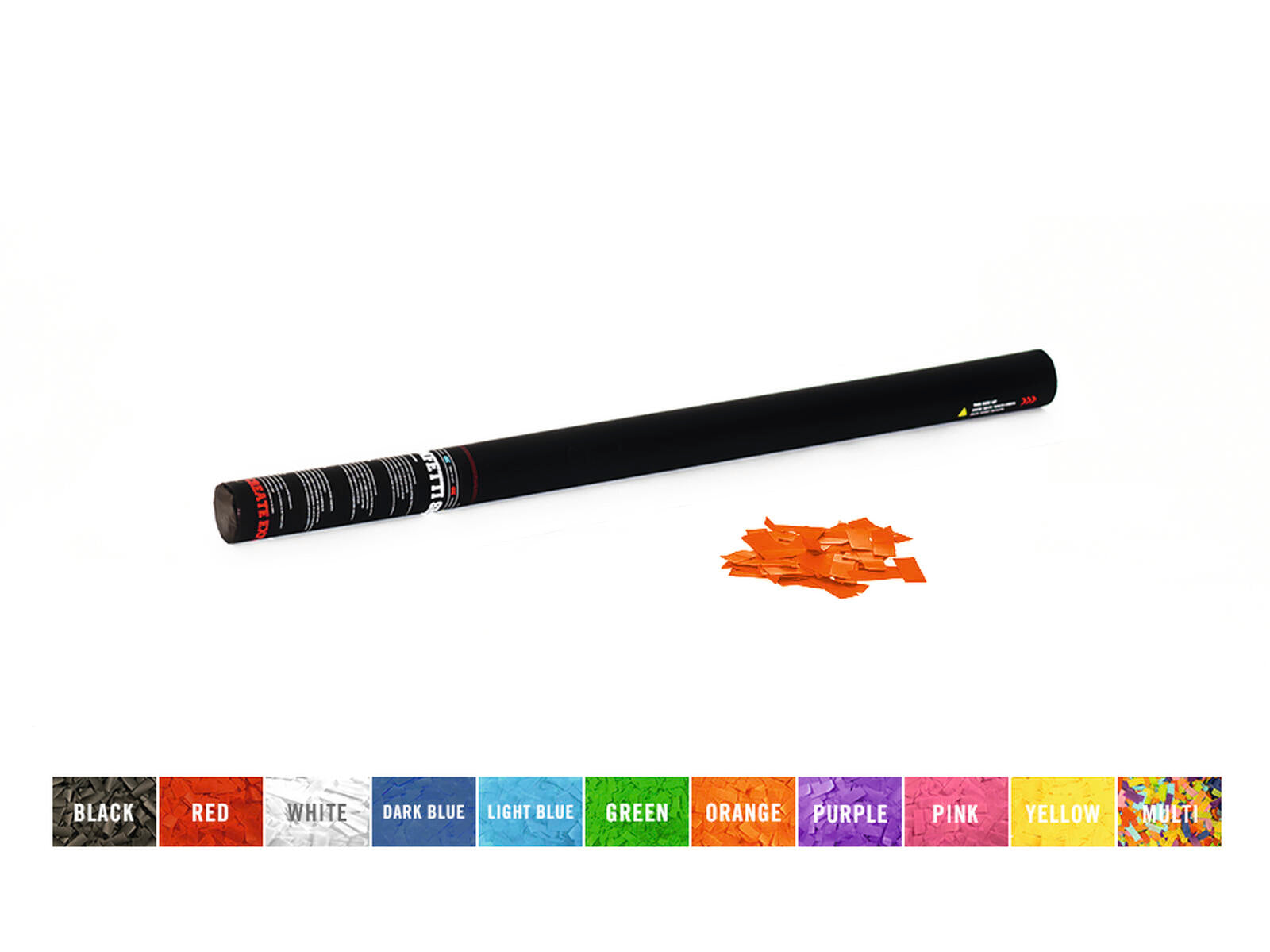 TCM FX Cannone per Coriandoli Portatile 80cm, arancione
