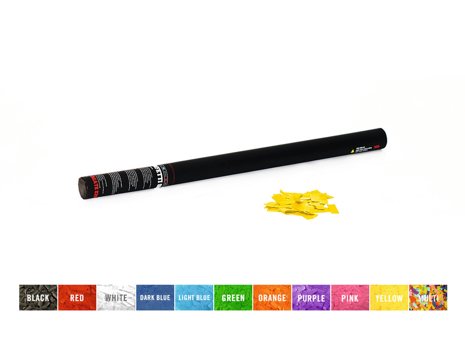 TCM FX Cannone a Coriandoli Portatile 80cm, giallo