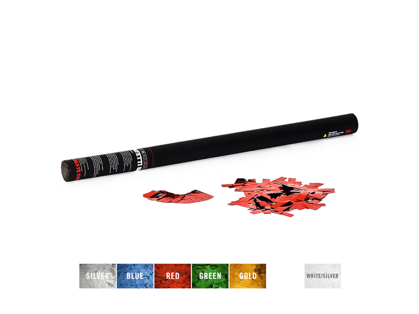 TCM FX Cannone Spara Coriandoli Manuale 80cm, rosso metallizzato