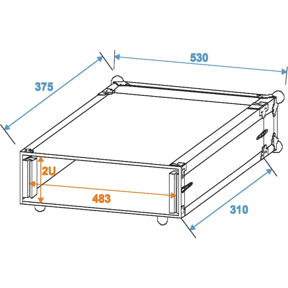 Flightcase ROADINGER para micrófonos inalámbricos