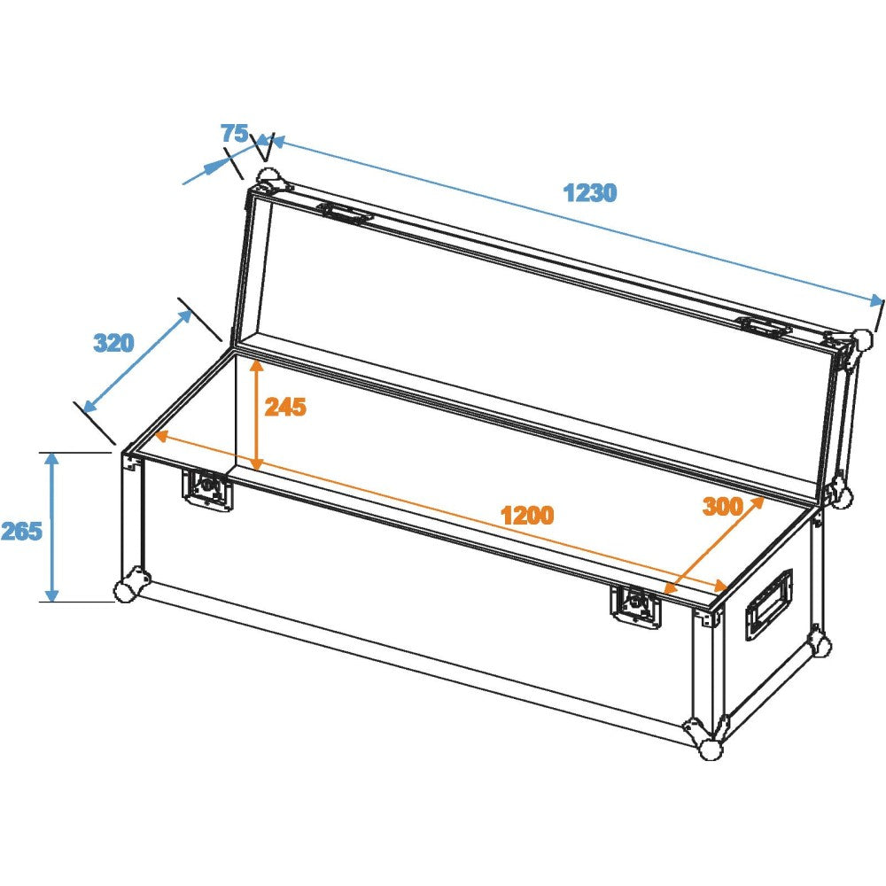 ROADINGER Custodia universale professionale 120x30x30 cm