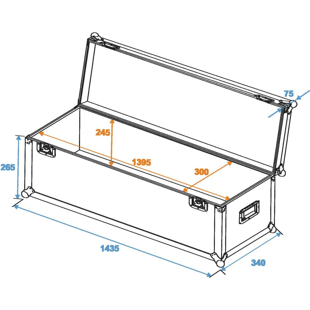 ROADINGER Custodia universale professionale 140x30x30 cm