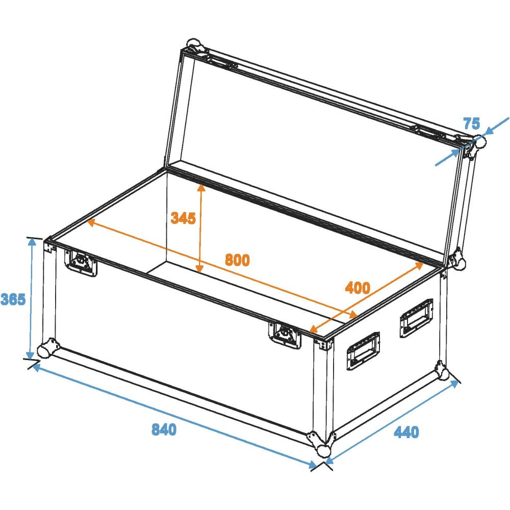 ROADINGER Custodia universale professionale 80x40x40 cm