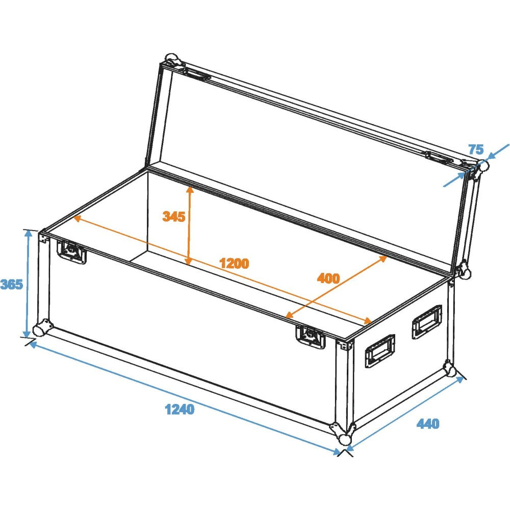 ROADINGER Custodia universale professionale 120x40x40 cm