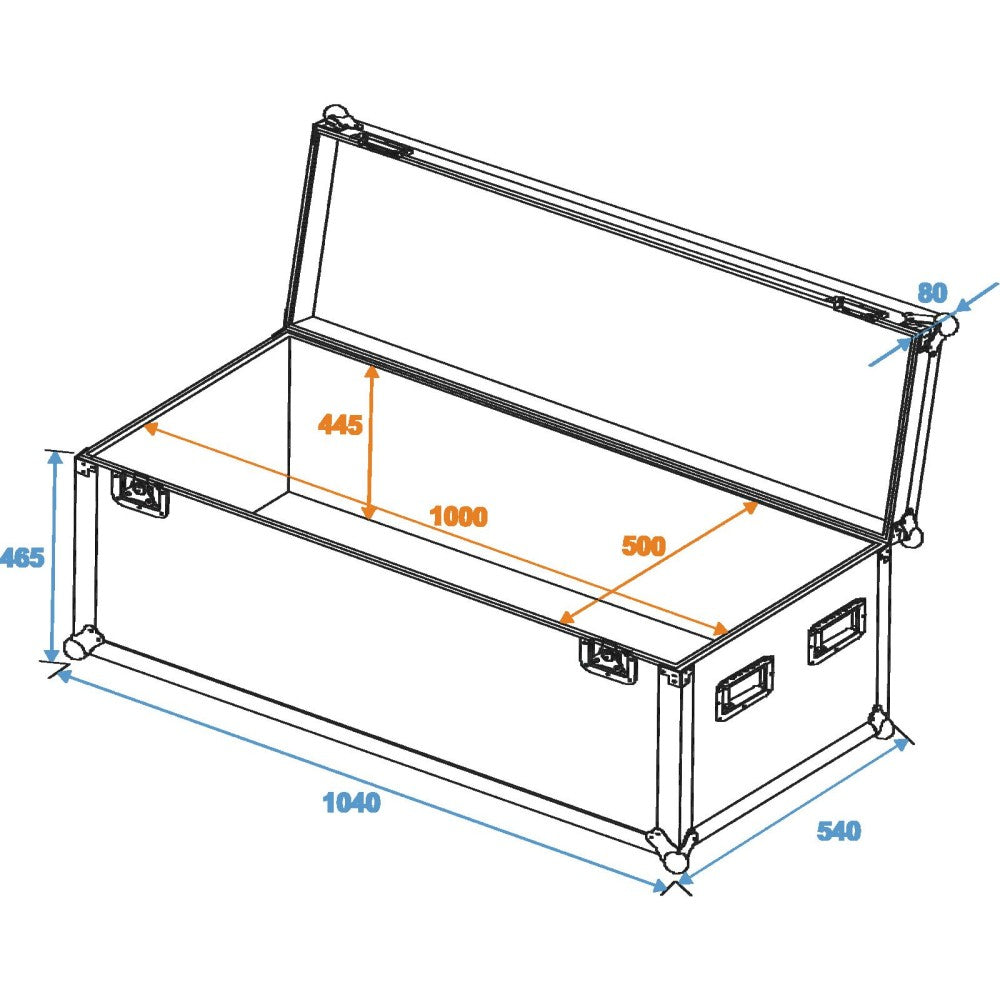 ROADINGER Estuche universal profesional 100x50x50 cm