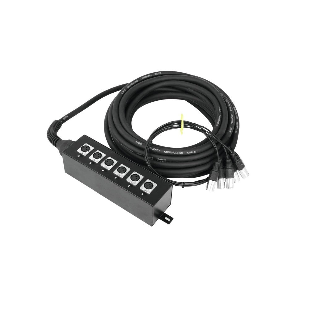 OMNITRONIC Cavo Multicore e Stagebox DA 6 INGRESSI 20m