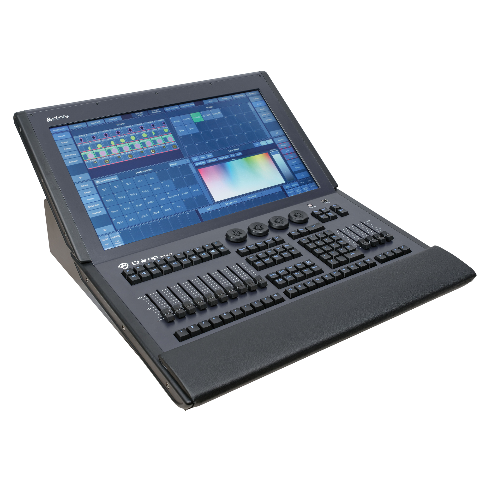 INFINITY Chimp 300.G2 4-Universe DMX console incl. wireless transmitter Console DMX, 4 universi, con trasmettitore Wireless incluso