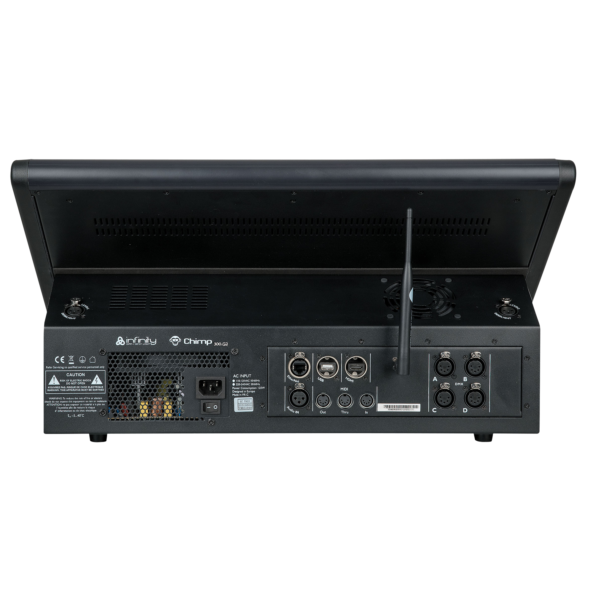 INFINITY Chimp 300.G2 4-Universe DMX console incl. wireless transmitter Console DMX, 4 universi, con trasmettitore Wireless incluso