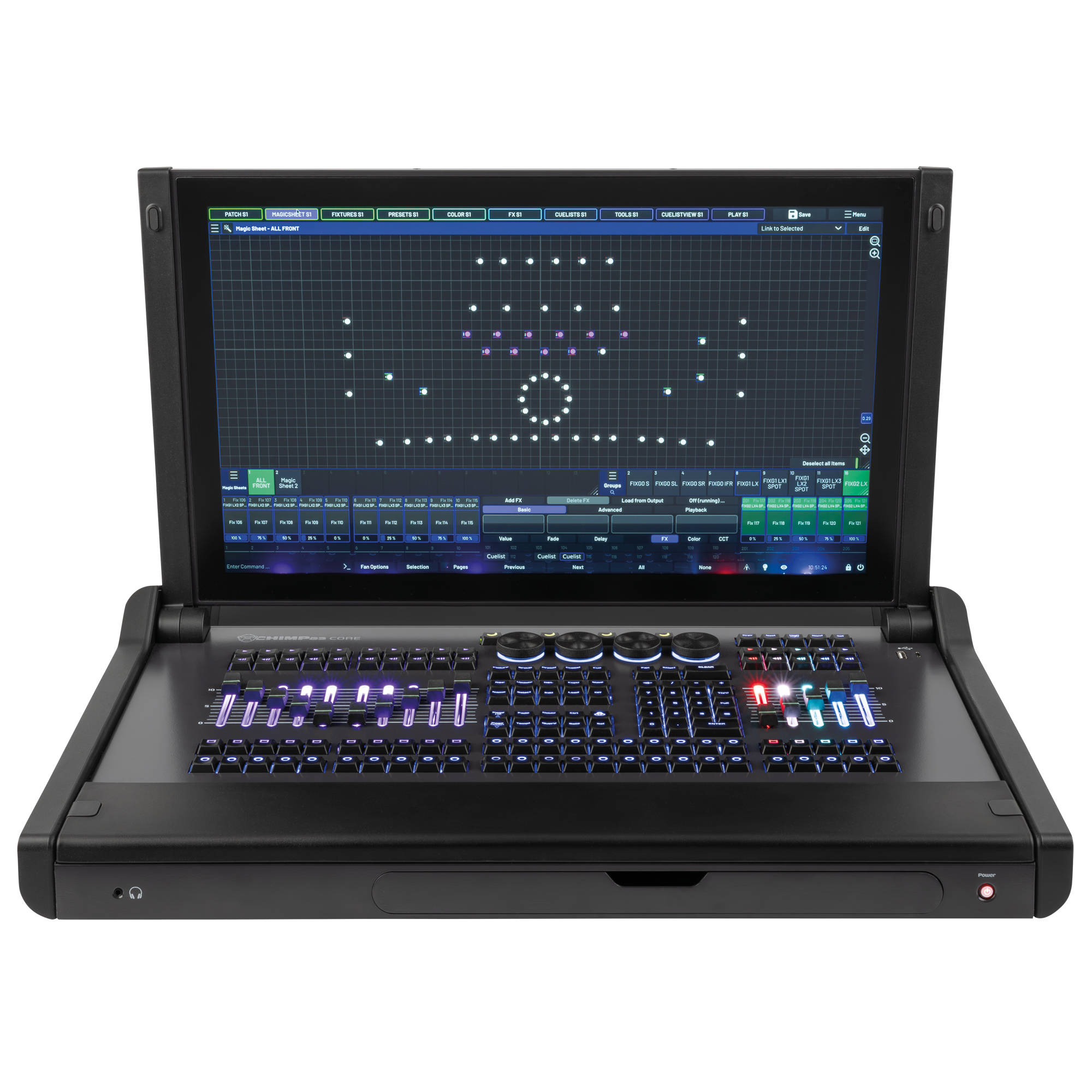 INFINITY CHIMP G3 Core Console luci DMX professionale compatta