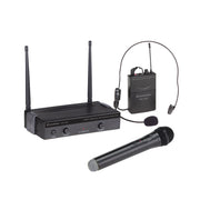 RADIOMICROFONO UHF SOUNDSATION WF-U24HP 4 CANALI 1 TX A MANO + 1 POCKET 863-865MHz