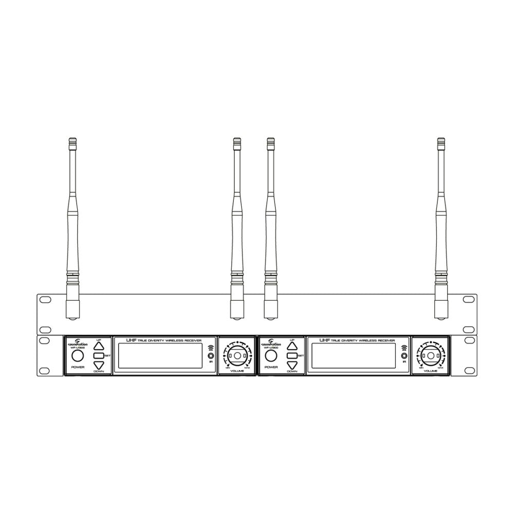KIT MONT. A RACK SOUNDSATION WF-RACK KIT2 PER RADIOMICROFONI WF