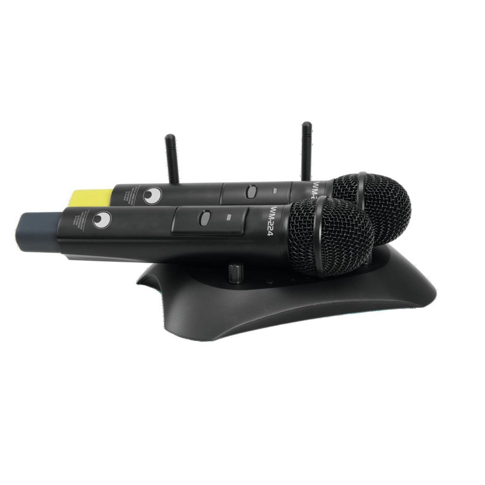 OMNITRONIC WM-224 Sistema de micrófono inalámbrico de 2 canales