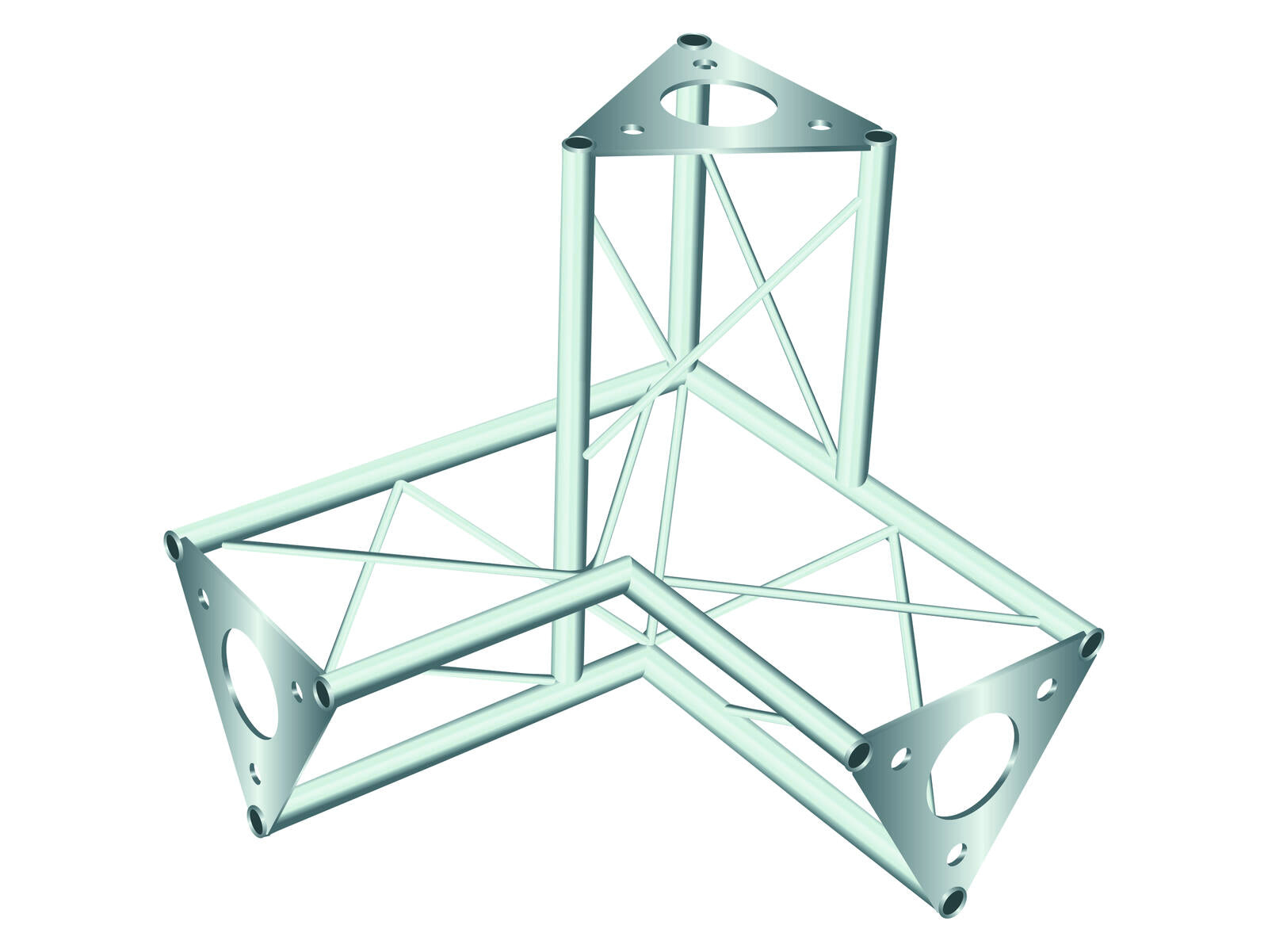 DECOTRUSS SAL-32 Corner 3-way /\ left silver
