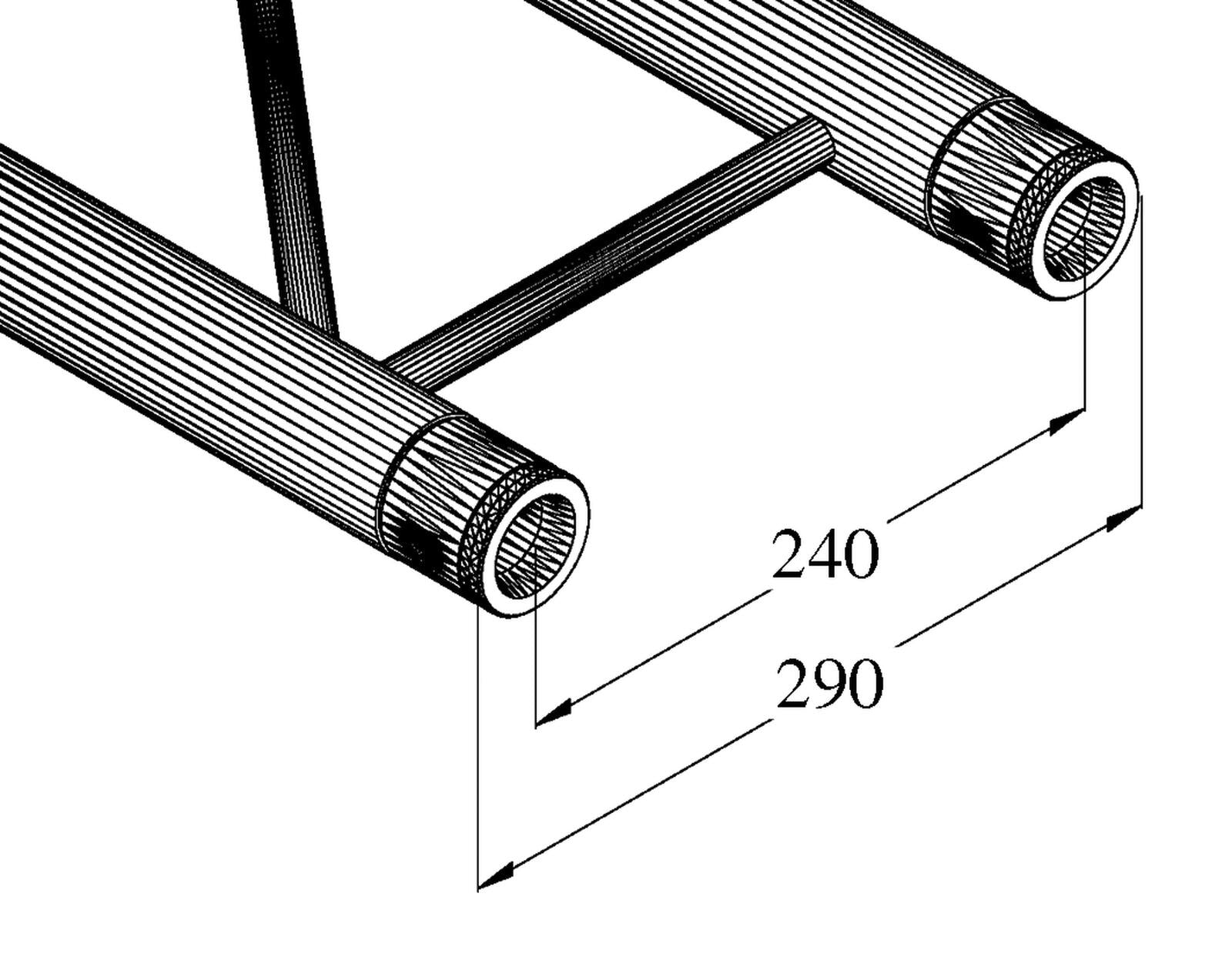 ALUTRUSS BILOCK BQ2-500 2-Point Cross Truss