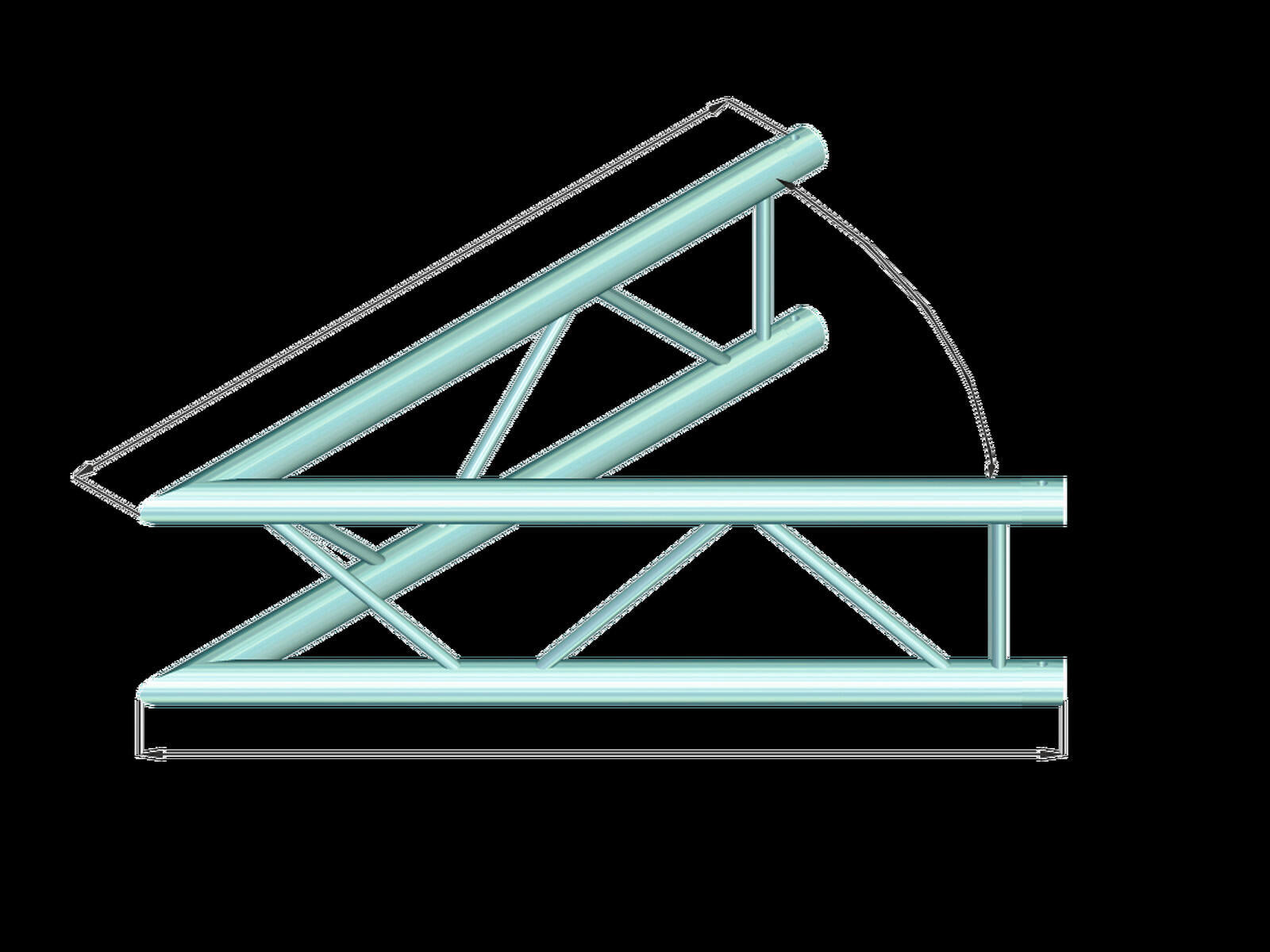 ALUTRUSS BILOCK BQ2-PAC19V 2-Way 45° Corner