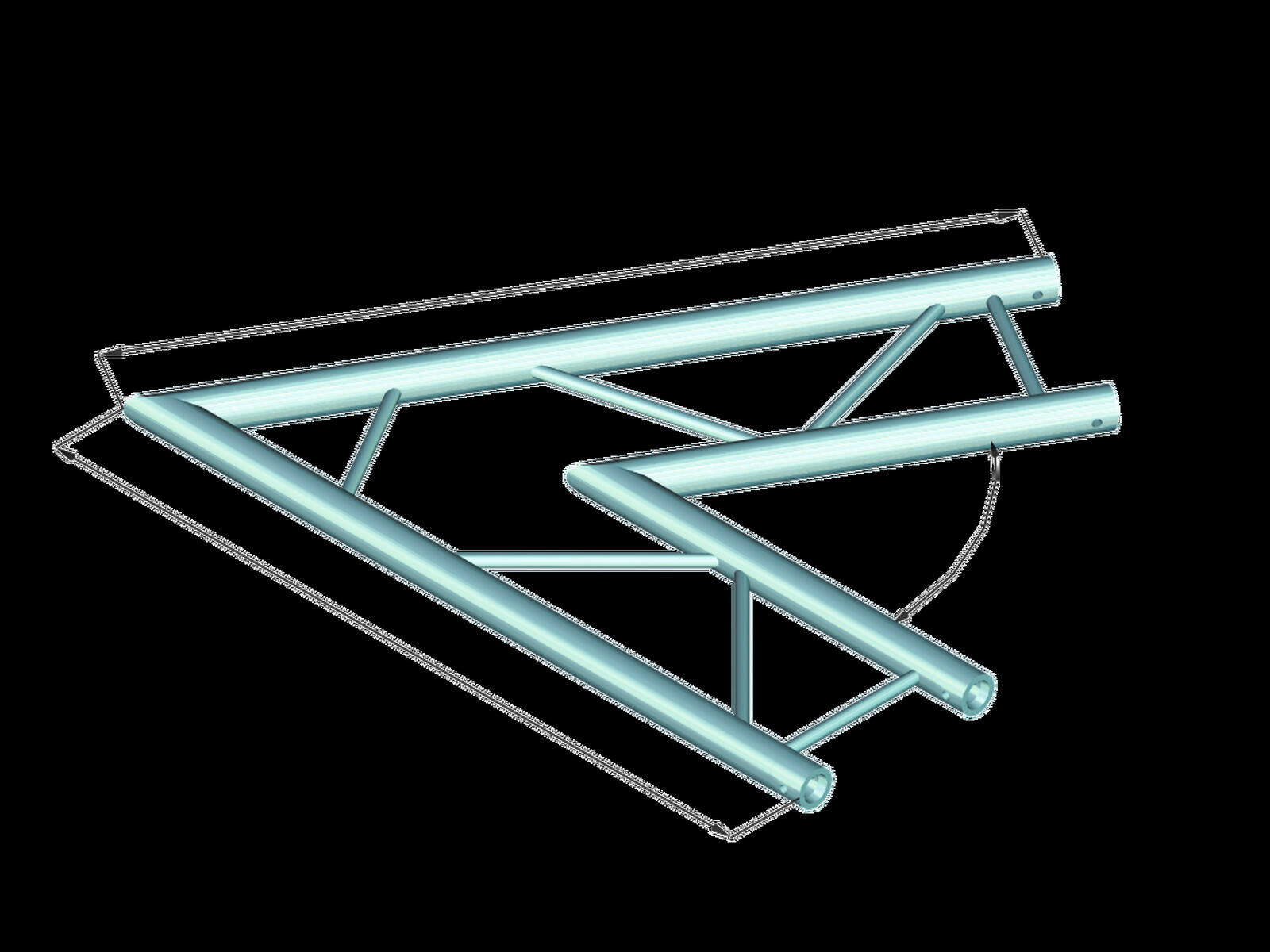 ALUTRUSS BILOCK BQ2-PAC20H 2-Way Corner 60°