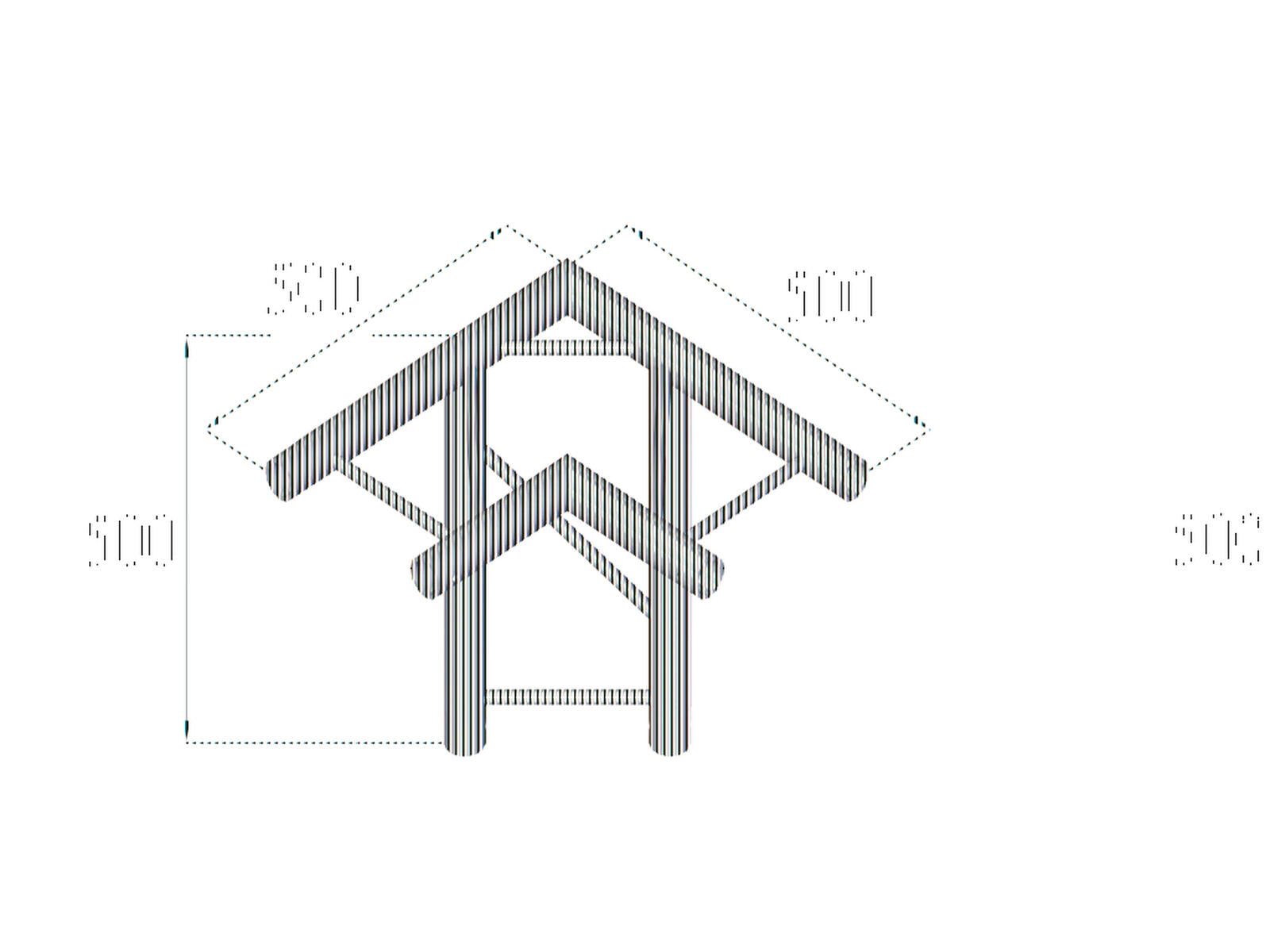 ALUTRUSS BILOCK BQ2-PAL31H Angolo a 3 vie 90°