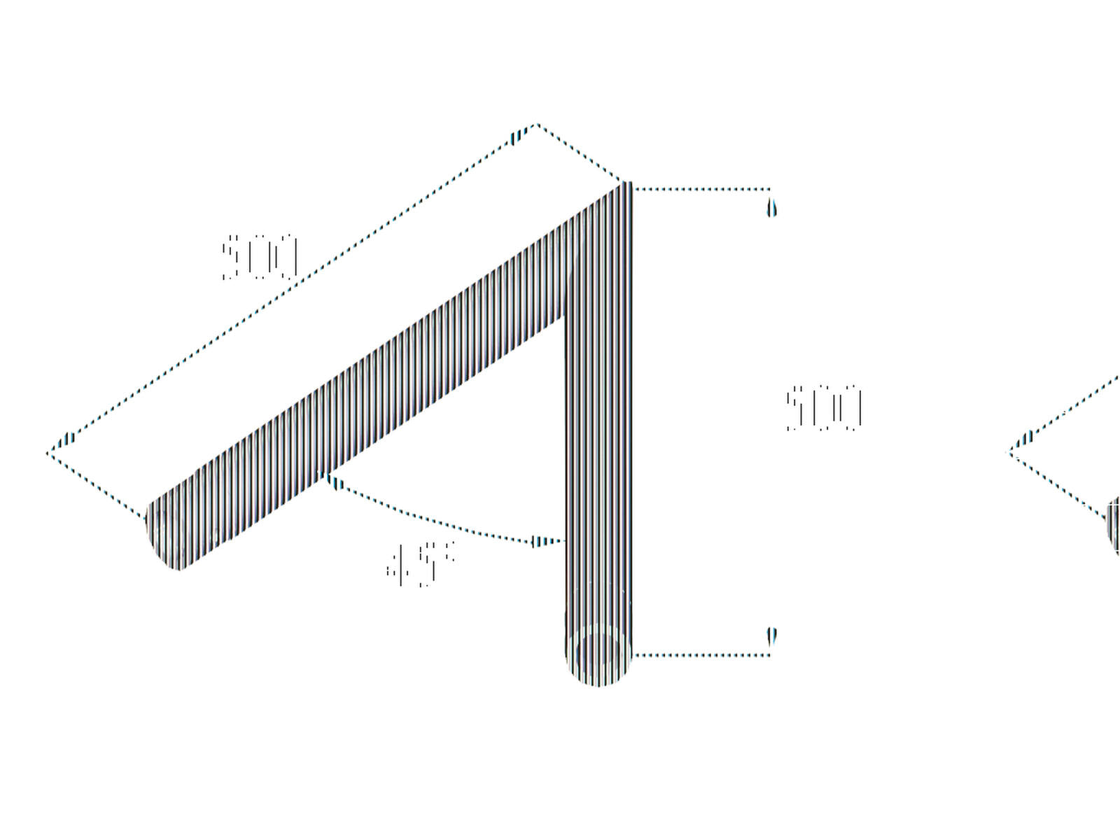 ALUTRUSS DECOLOCK DQ1-SC19 Angolo a 2 vie 45° nero
