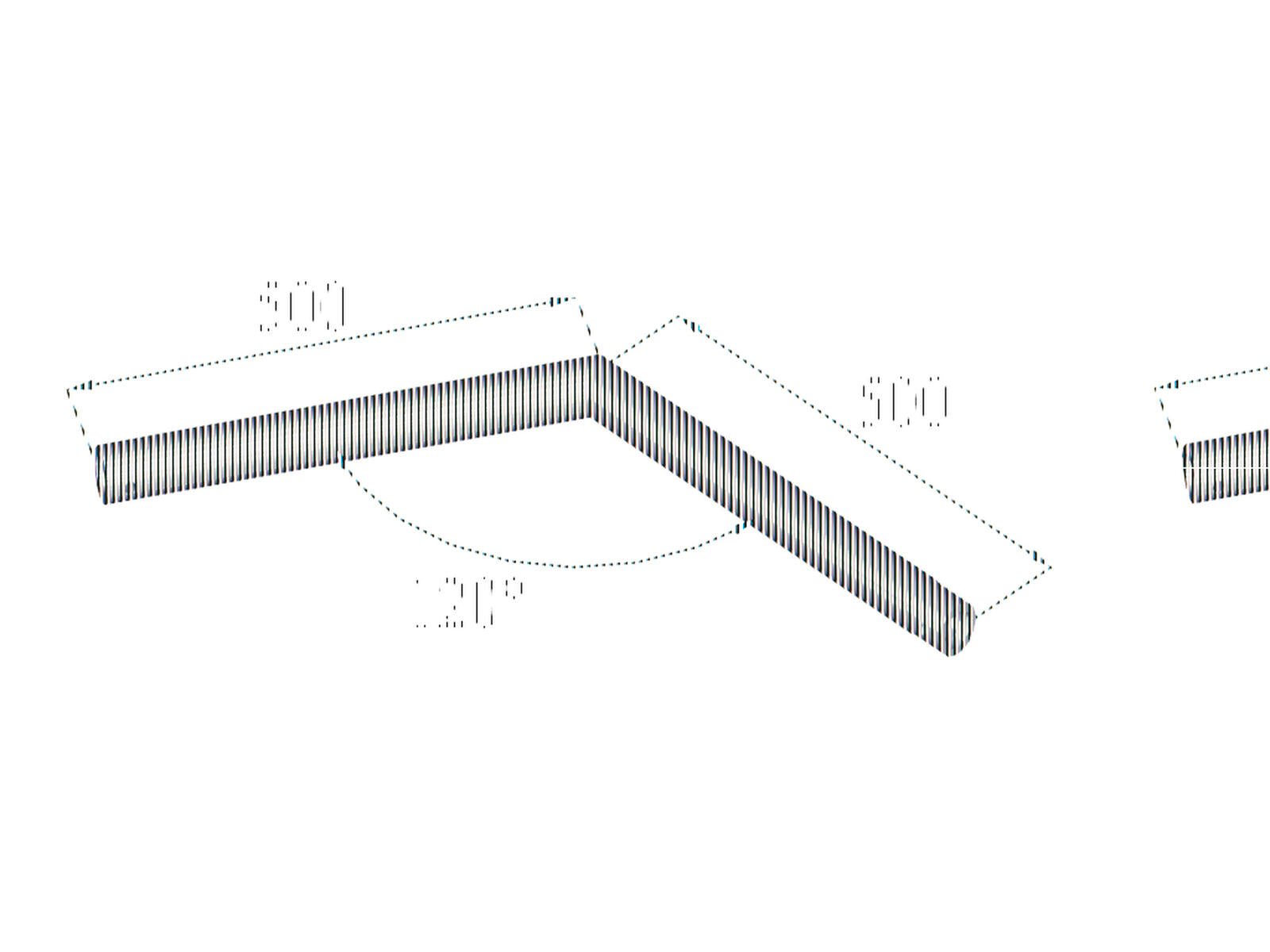 ALUTRUSS DECOLOCK DQ1-SC22 Angolo a 2 vie 120° nero