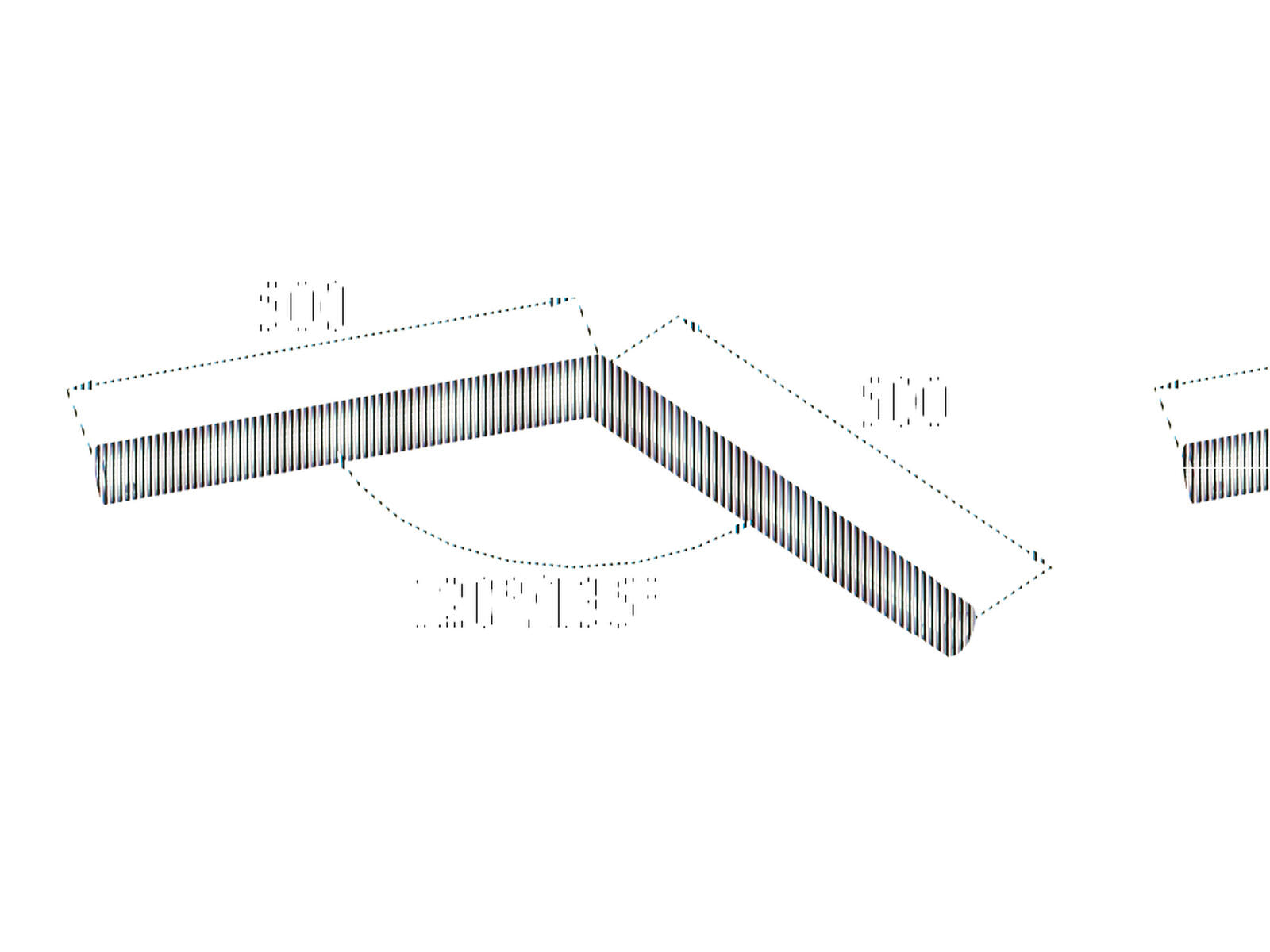 ALUTRUSS DECOLOCK DQ1-SC23 Angolo a 2 vie 135° nero