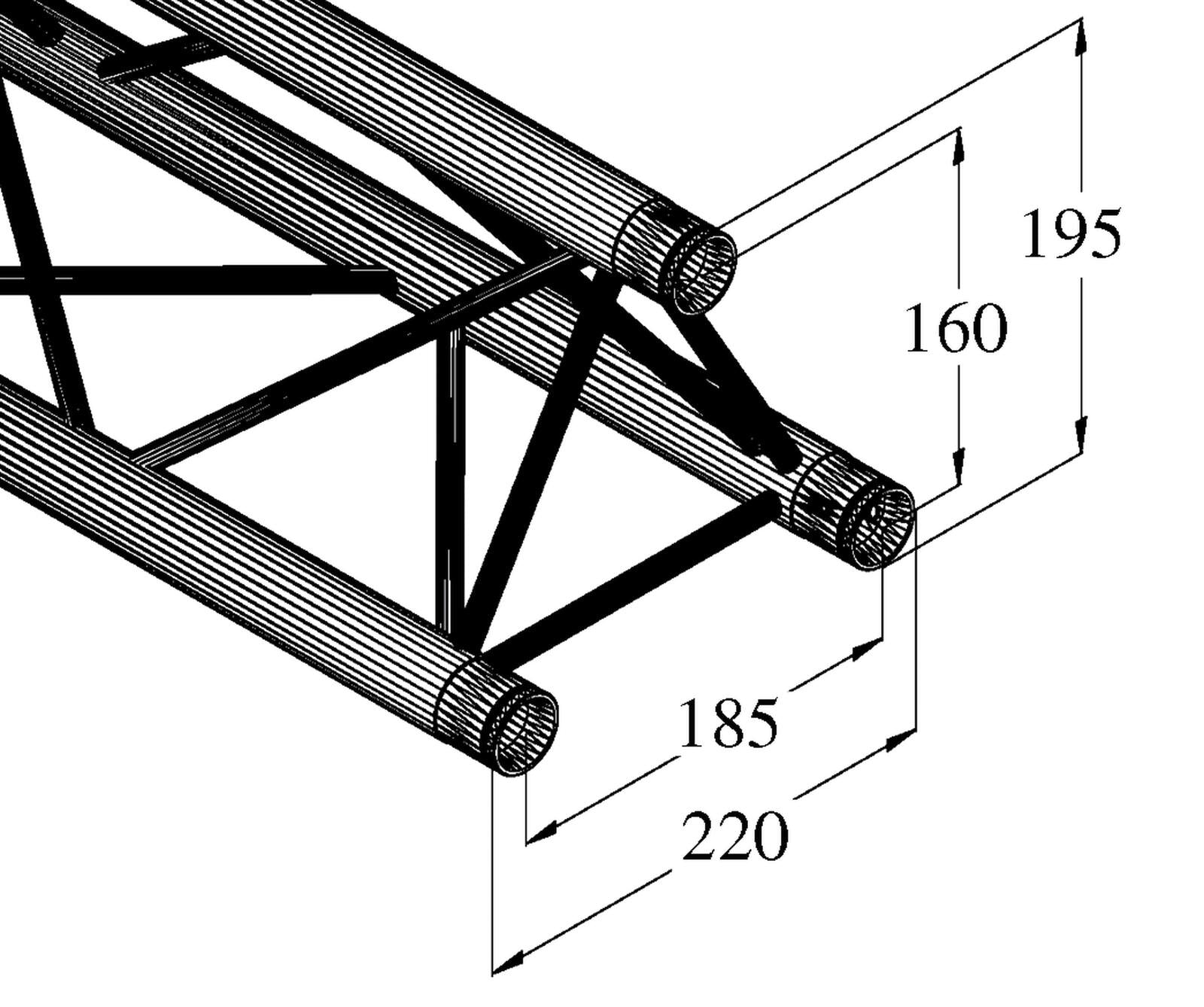 ALUTRUSS DECOLOCK DQ3-3000 3-Way Cross Truss