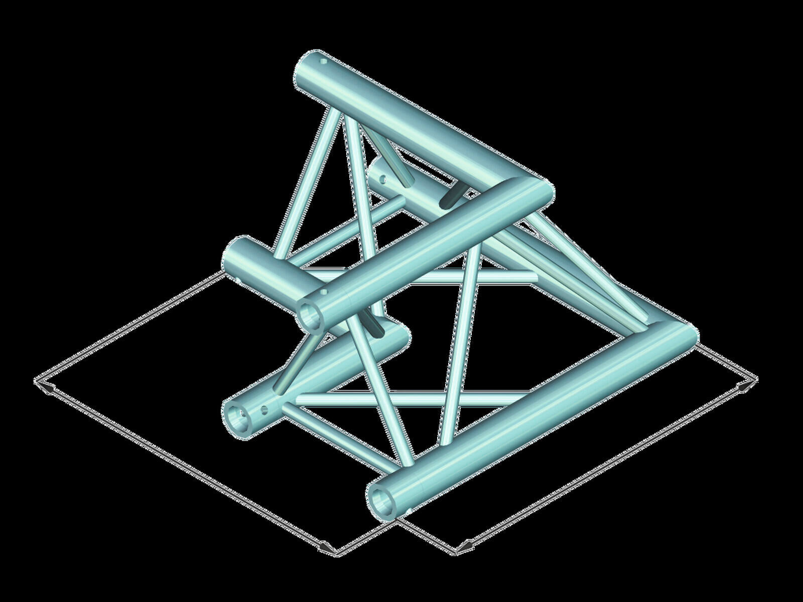 ALUTRUSS DECOLOCK DQ3-PAC21 2-way 90° corner