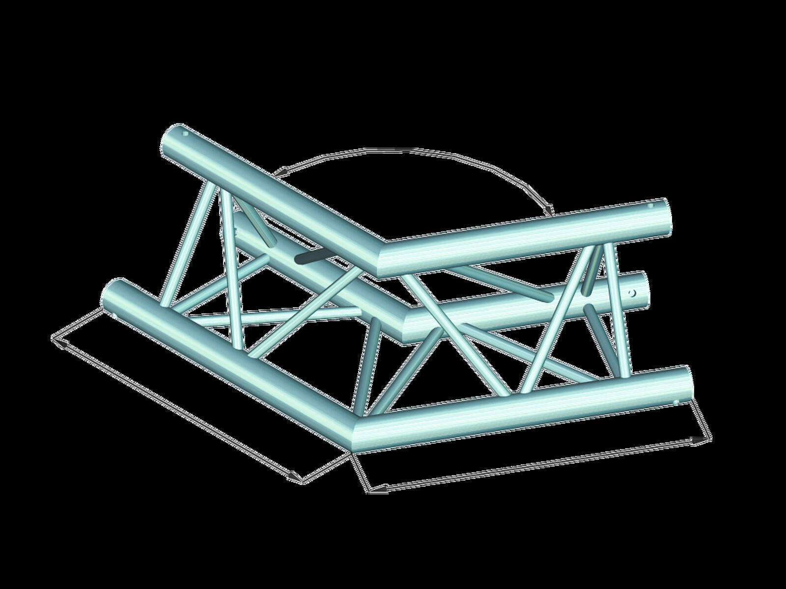 ALUTRUSS DECOLOCK DQ3-PAC22 2-Way 120° Corner