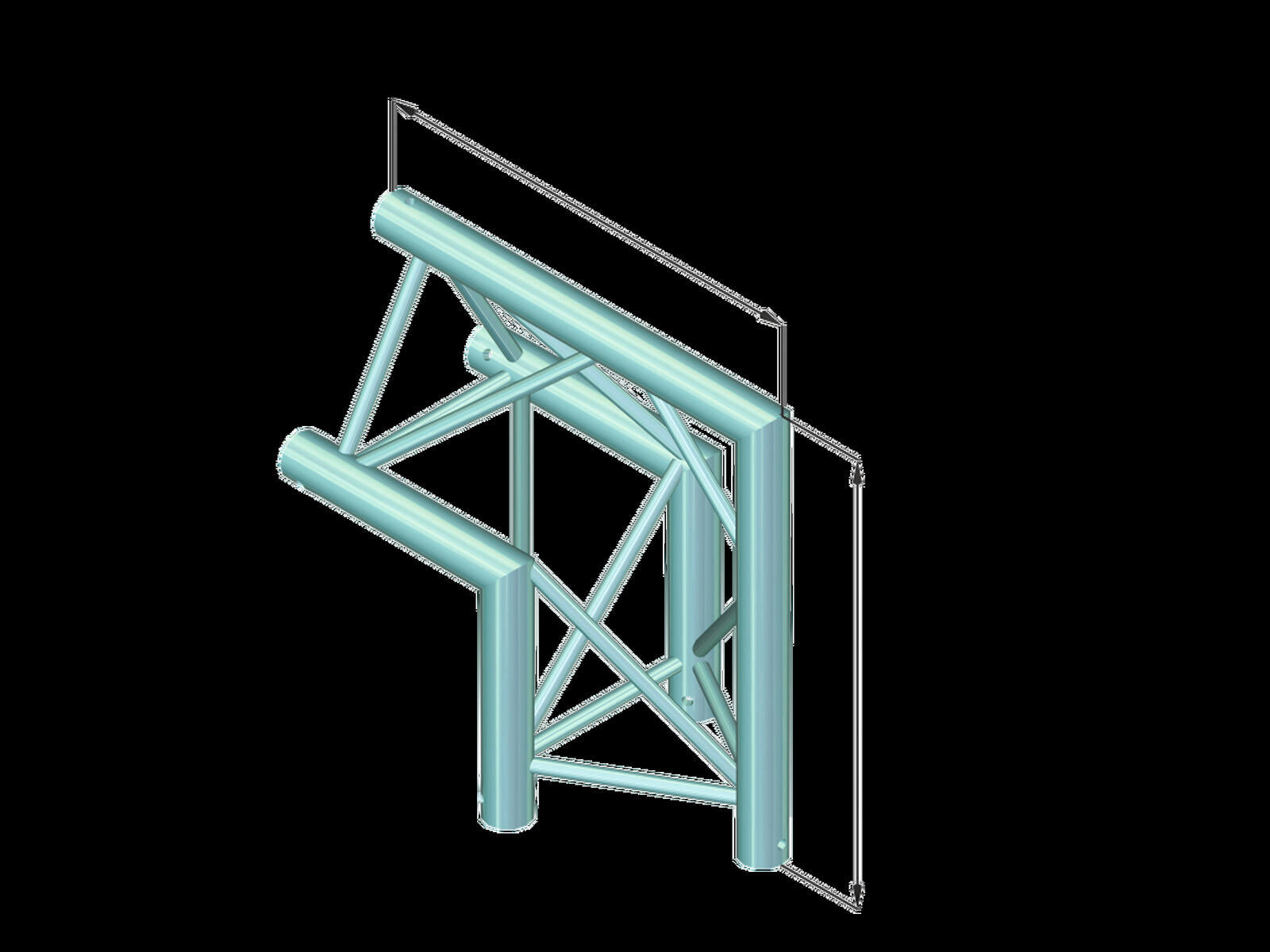 ALUTRUSS DECOLOCK DQ3-PAC24 Angolo a 2 vie 90°