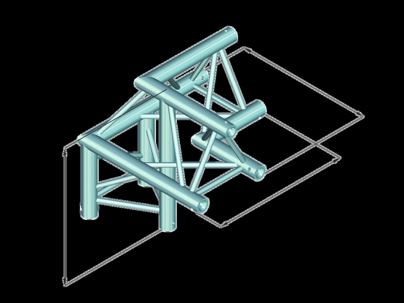 ALUTRUSS DECOLOCK DQ3-PAL31 Angolo a 3 vie 90°