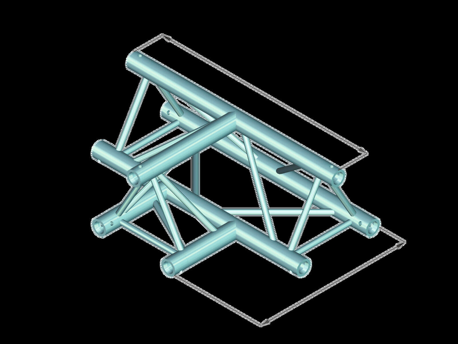 ALUTRUSS DECOLOCK DQ3-PAT36 Elemento a T 3 vie 90°