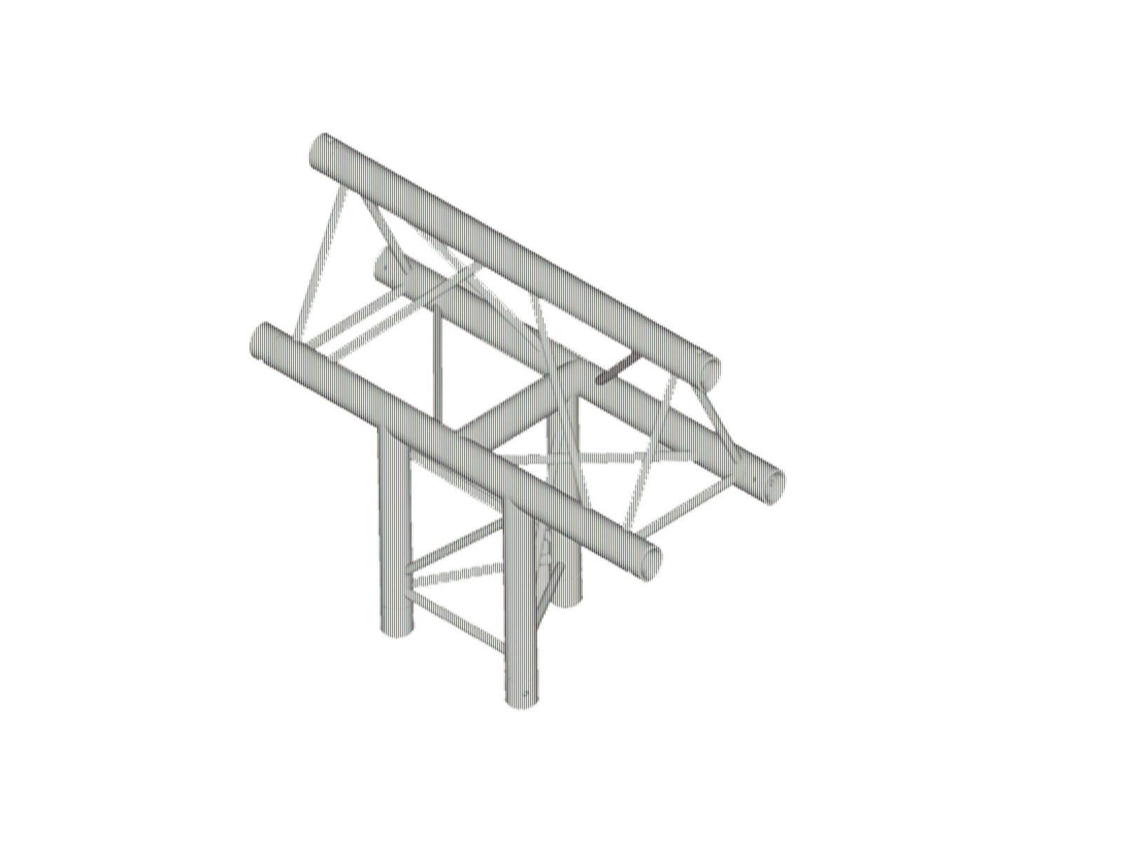 ALUTRUSS DECOLOCK DQ3-PAT38 Pezzo a T 3 vie 90°