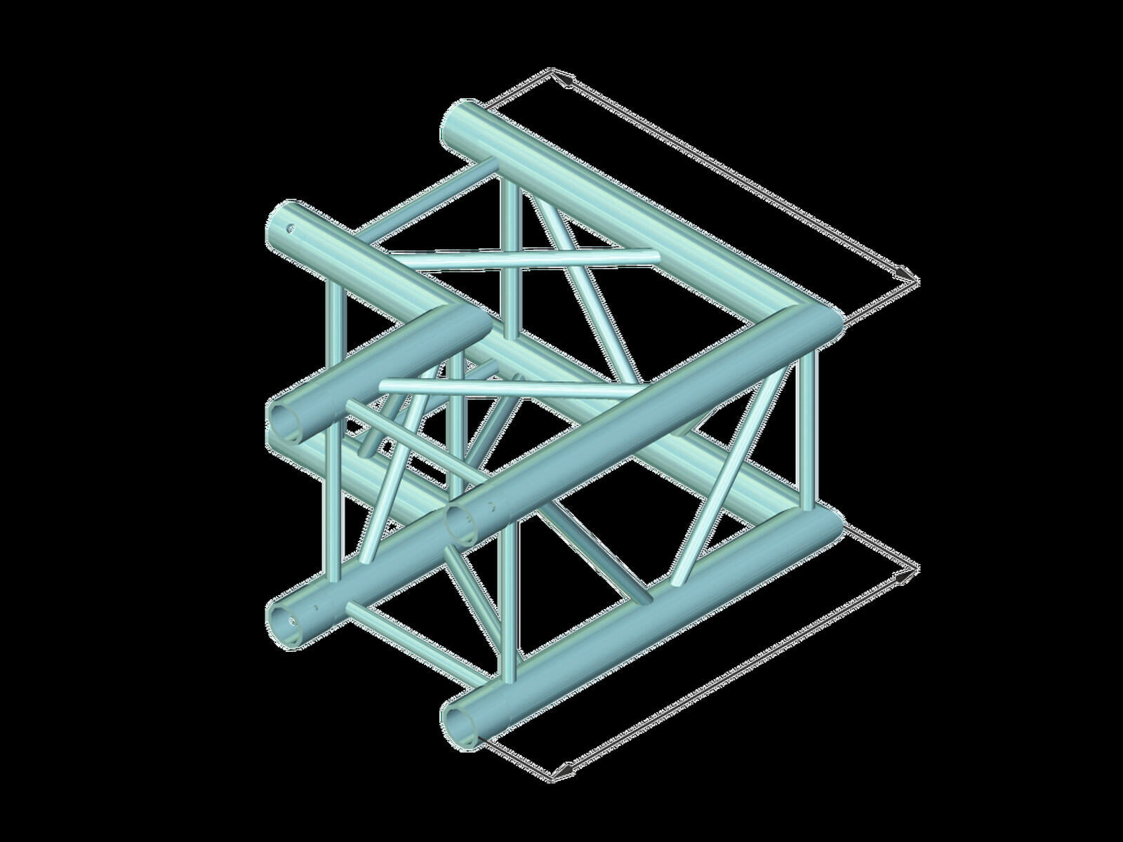 ALUTRUSS DECOLOCK DQ4-PAC21 2-Way 90° Corner