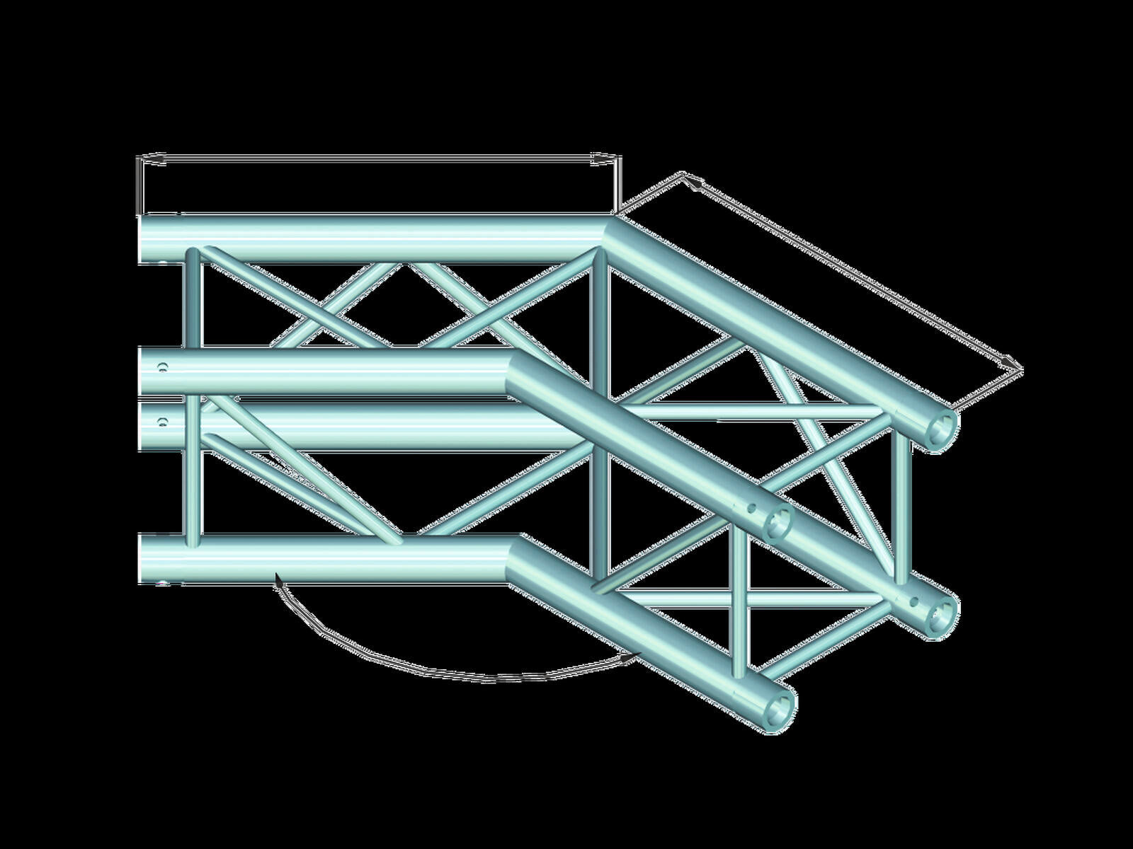 ALUTRUSS DECOLOCK DQ4-PAC23 Angolo a 2 vie 135°