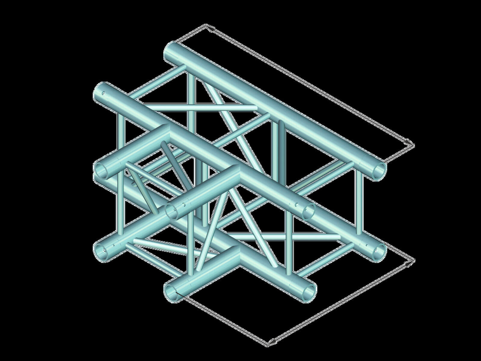 ALUTRUSS DECOLOCK DQ4-PAT35 Pezzo a T 3 vie 90°