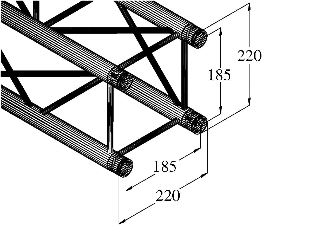 ALUTRUSS DECOLOCK DQ4-S2000 Traversa a 4 vie bk