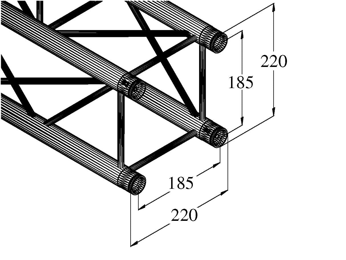 ALUTRUSS DECOLOCK DQ4-S3000 4-way cross truss bk